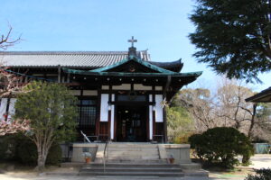 日本聖公会奈良基督教会教会堂　玄関部外観（図版出処：岡田撮影）
